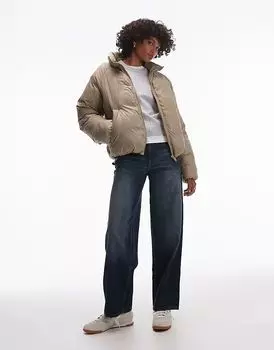 Куртка-бомбер в грибном цвете Topshop