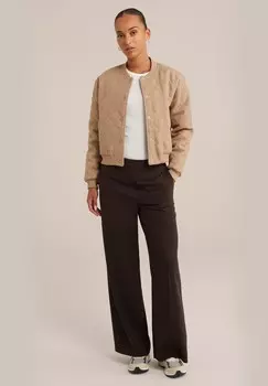 Куртка-бомбер WE Fashion, бежевый