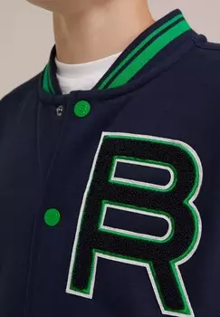 Куртка-бомбер WE Fashion, темно-синий