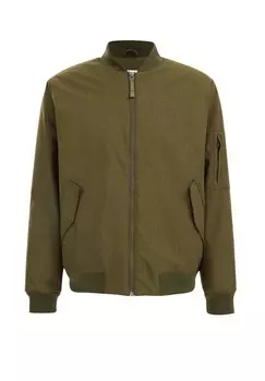 Куртка-бомбер WE Fashion, зеленая