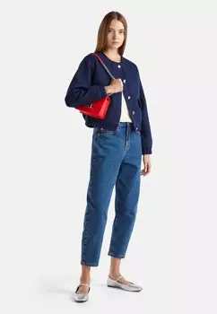 Куртка-бомбер WITH BOUCL LOOK United Colors of Benetton, синий