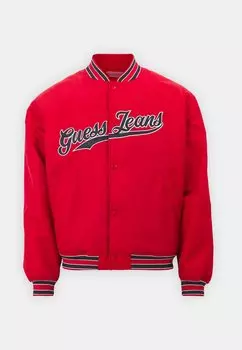 Куртка-бомбер WITH PATCH Guess Jeans, красный