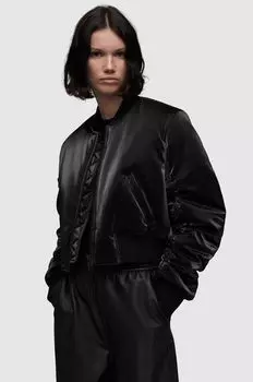 Куртка-бомбер WO090Z CALLIE SHINE BOMBER AllSaints, черный
