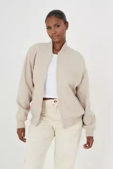 Куртка-бомбер Wrenley из искусственной шерсти Brave Soul, бежевый
