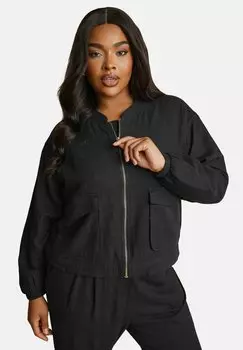 Куртка-бомбер Yours Clothing, антрацит