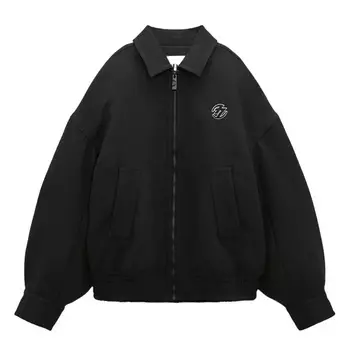 Куртка-бомбер Zara Adererror Oversize, черный