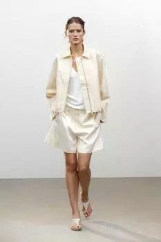 Куртка - бомбер ZARA, цвет Vanilla
