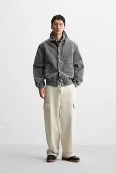 Куртка - бомбер ZARA, серый