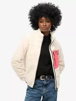 Куртка borg Superdry, белый