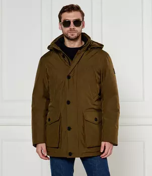 Куртка BOSS ORANGE Osiass Regular Fit, оливково-зеленый