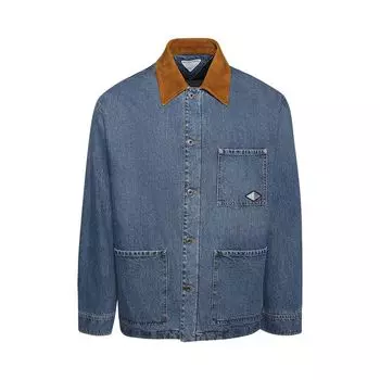 Куртка Bottega Veneta Denim Jacket 'Mid Blue', синий