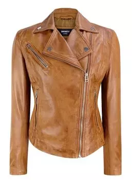Куртка Brando Biker из кожи наппа TruClothing, цвет tan