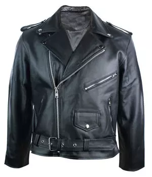 Куртка Brando Biker из натуральной кожи TruClothing, черный