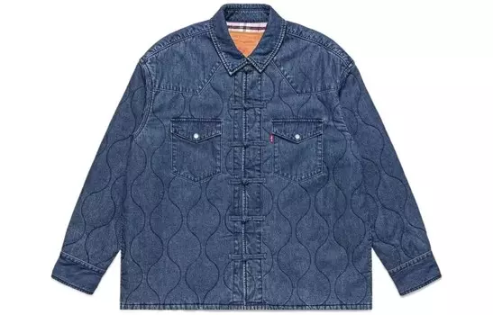 Куртка-бренд Clot X Levis X CLOT, унисекс, джинсовая синяя Levi’S, темно-синий