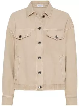 Куртка Brunello Cucinelli из монили, нейтральный
