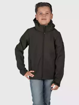 Куртка Brunotti Softshell "Mippy Boys Softshell Jacket", с капюшоном, зеленый