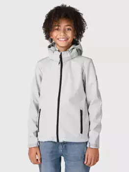 Куртка Brunotti Softshell "Mippy Boys Softshell Jacket", с капюшоном, серый