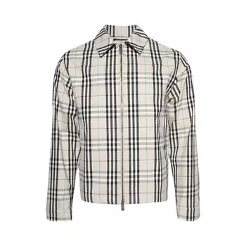 Куртка Burberry Check Harrington Jacket Husk, разноцветный