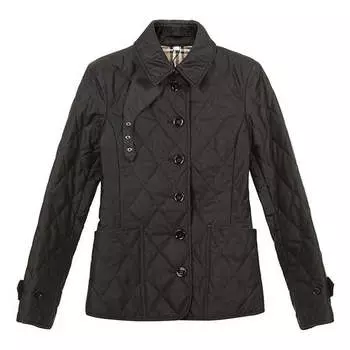 Куртка Burberry Diamond Quilted Temperature Control Jacket For Black, черный