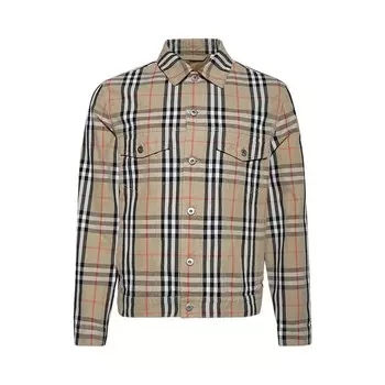 Куртка Burberry Embroidered Canvas Jacket Sand, желто-коричневый