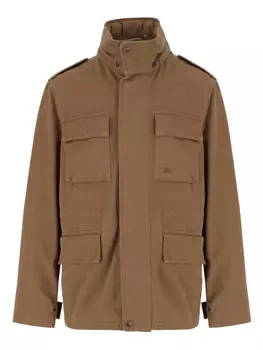 Куртка Burberry Equestrian Knight с вышивкой, коричневый