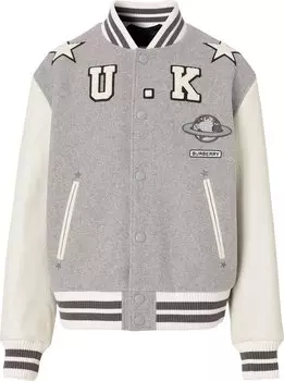 Куртка Burberry Felton Varsity Jacket 'Ash Grey Melange', серый