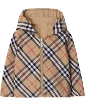 Куртка Burberry Kids Rufus Check Jacket, цвет Sand IP Check
