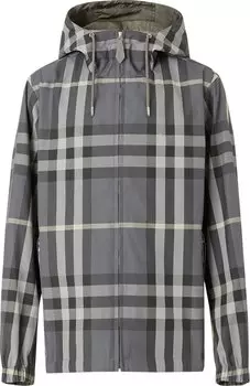 Куртка Burberry Reversible Check Blend Hooded Jacket 'Seal Grey', серый