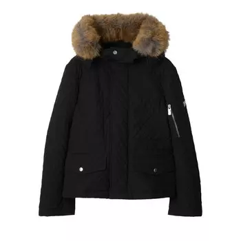 Куртка Burberry Short Quilted Nylon Jacket, черный