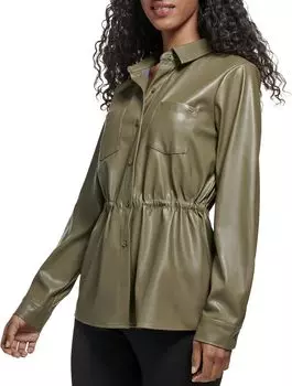 Куртка Button Front Drawstring Jacket Calvin Klein, цвет Caper