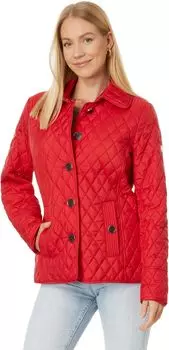 Куртка Button Front Quilt M425778Q83 MICHAEL Michael Kors, малиновый