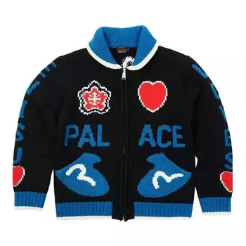 Куртка buy x evisu cowichan knit 'black blue' Palace, черный