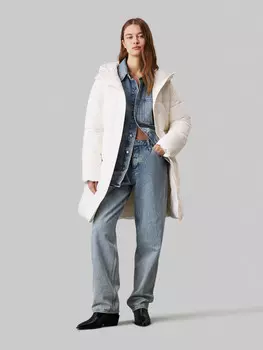 Куртка CALVIN KLEIN JEANS Relaxed fit, экрю