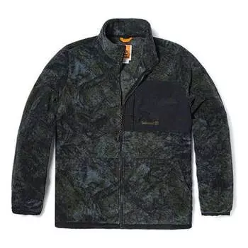 Куртка camo print fleece jacket 'green black' Timberland, зеленый