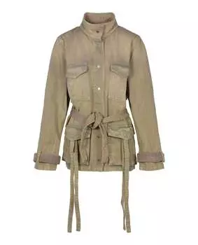 Куртка Cargo Field из окрашенного денима Off-White, коричневый