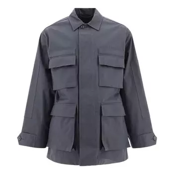 Куртка cargo jacket 'grey' Balenciaga, серый