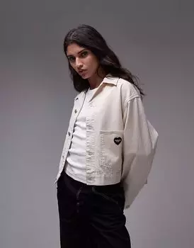 Куртка Carhartt WIP drewe с логотипом в виде сердца белого цвета