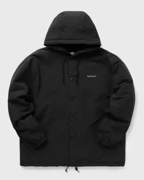 Куртка Carhartt Wip Hooded Coach Jacket, цвет black / white