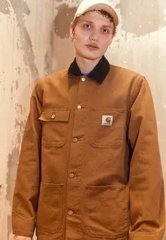 Куртка Carhartt WIP МИЧИГАН, цвет hamilton brown/tobacco rinsed