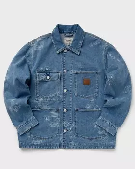 Куртка Carhartt Wip Stamp Jacket, цвет stamp print, blue bleached