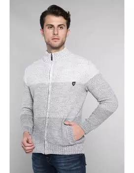 Куртка CARISMA Strickjacke Strickjacke mit Stehkragen und Farbverlauf, серый