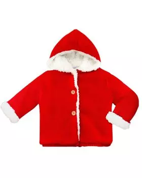 Куртка Carriage Boutique с капюшоном и подкладкой из шерпы, красный