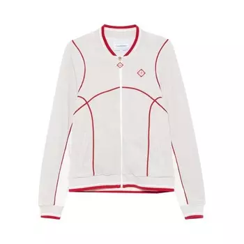 Куртка Casablanca Velour Cover Stitch Track Jacket Grey/White, серый