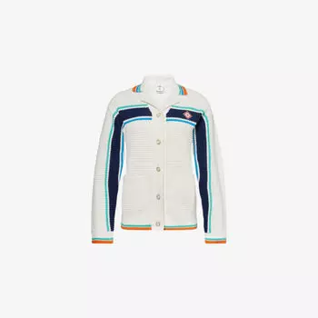 Куртка Casablanca вязаная полосами, мультиколор