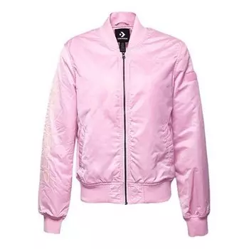 Куртка casual sports short stand collar jacket cherry pink Converse, бежевый