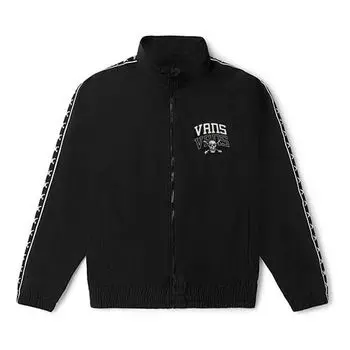 Куртка casual utility jacket 'black white' Vans, черный