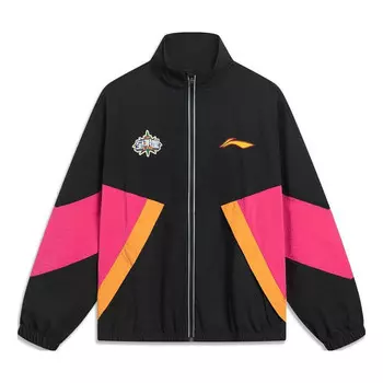Куртка cba все звезды игра графическая куртка Li-Ning, черный