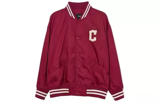Куртка Celine Baseball унисекс темно-бордового цвета Mlb