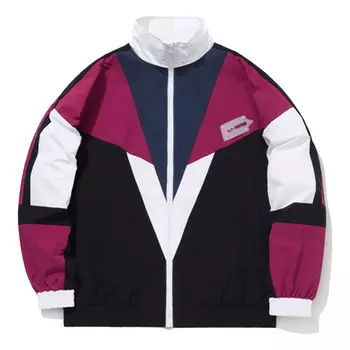 Куртка cf series x dunhuang museum crossover colorblock stand collar свободная куртка Li-Ning, синий