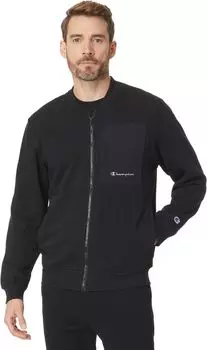 Куртка Champion All Over Print Global Explorer Fleece Bomber, черный